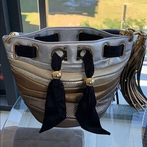 Salvatore ferragamo reptile Sara bag